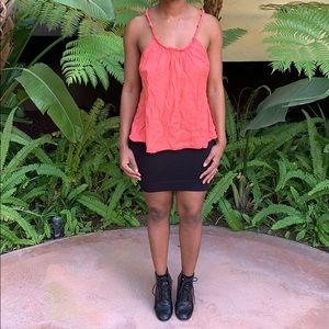 Stylish open back top